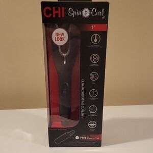 CHI Ceramic Rotating Hair Curler - Black
